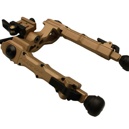 Accu-Tac Wide Body WB-4 Bipod - Rifle and Airgun Picatinny- FDE Flat Dark Earth